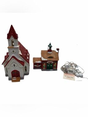 Dept 56 Snow Village Good Shepherd Chapel Church School 5424-0 Retired 1992 EXC